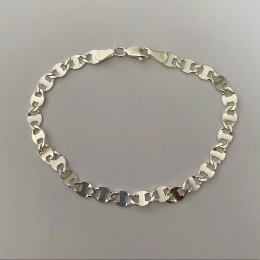 925 Silver marine 4mm bracelet